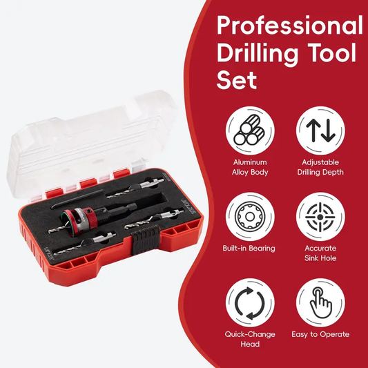 ALPHASTART Countersink Drill Bit Set, 4PCS