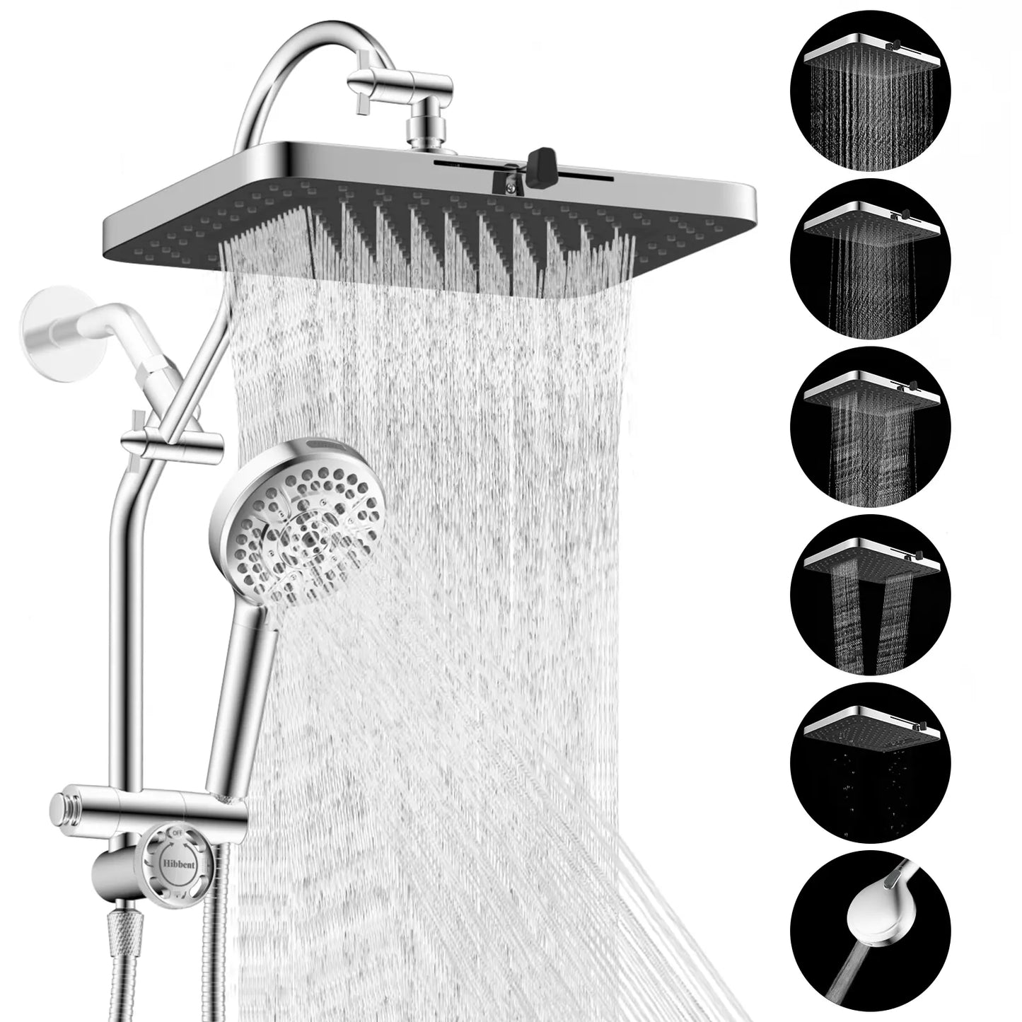 13'' Rainfall Shower Head Combo