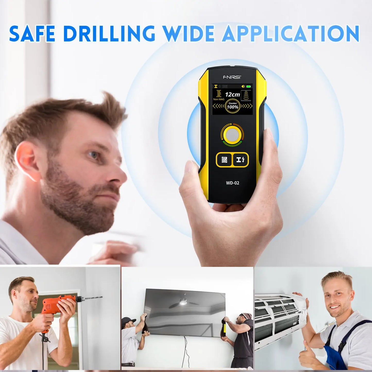 FNIRSI WD-02 Wall Detector & Stud Finder