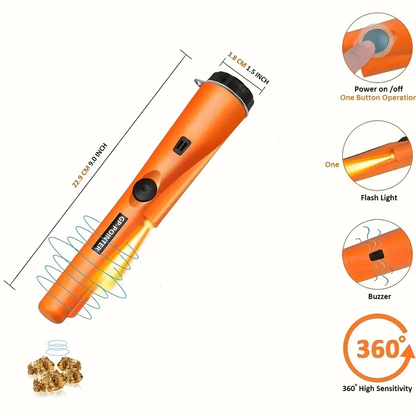 Metal Detector Pinpointer – 360° High Sensitivity