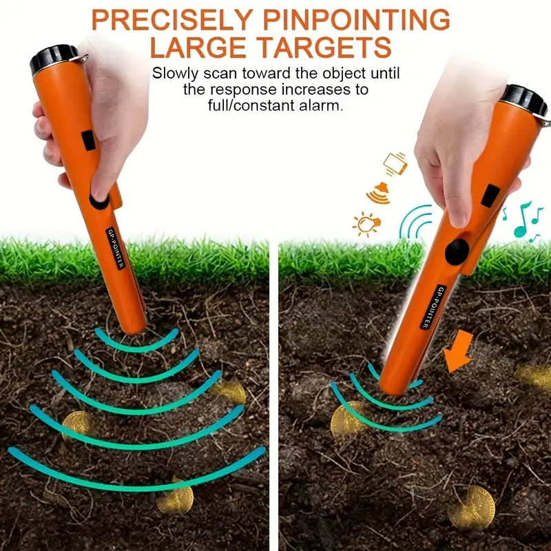 Metal Detector Pinpointer – 360° High Sensitivity