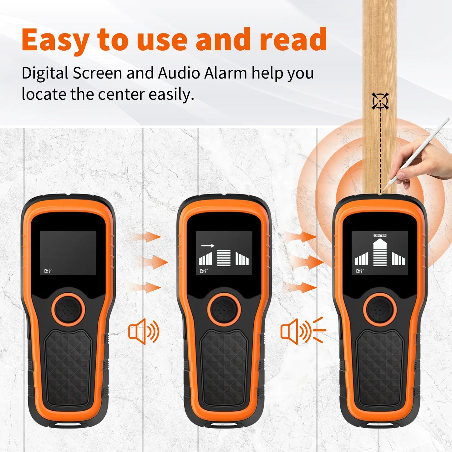 Stud Finder Wall Scanner – 5-Mode HD LCD