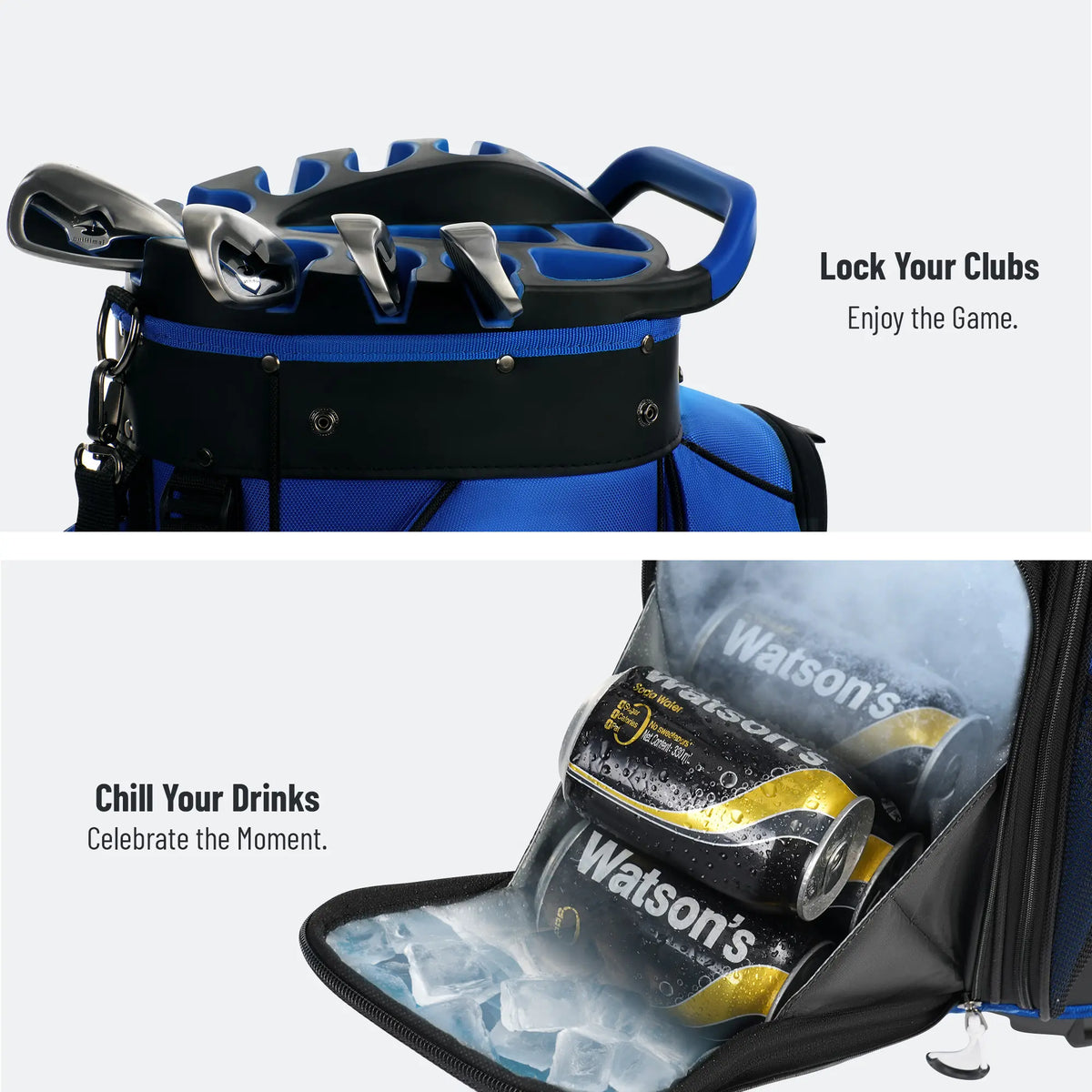 14-Way Golf Cart Bag with Rain Cover