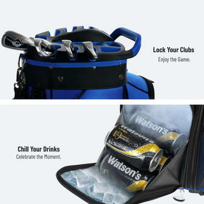 14-Way Golf Cart Bag with Rain Cover