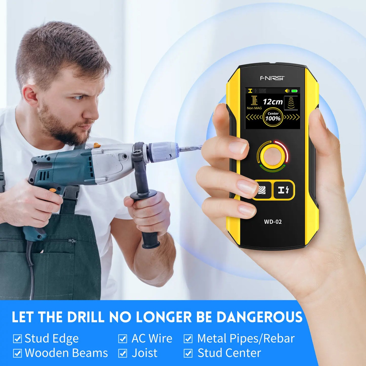 FNIRSI WD-02 Wall Detector & Stud Finder