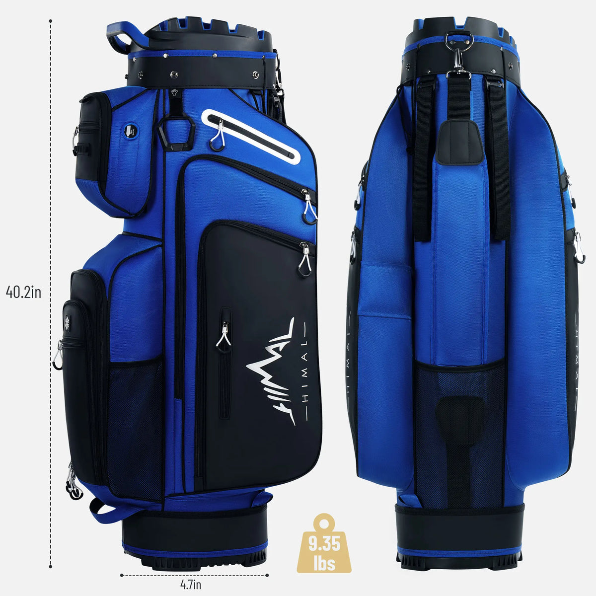 14-Way Golf Cart Bag with Rain Cover