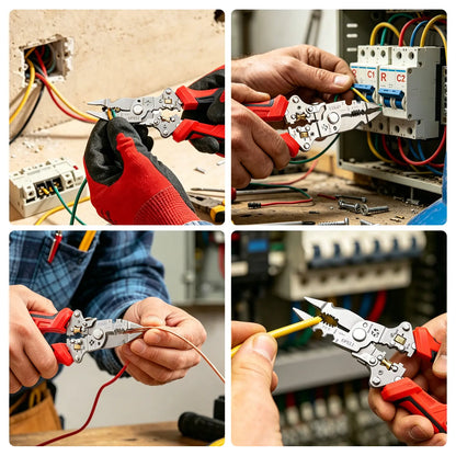 16 in 1 Wire Stripper Twister for Cutting and Pulling Wires,