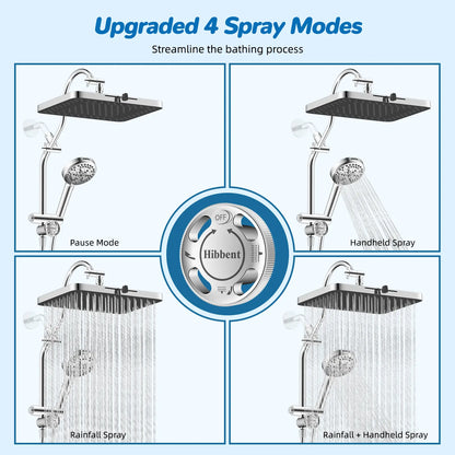 13'' Rainfall Shower Head Combo