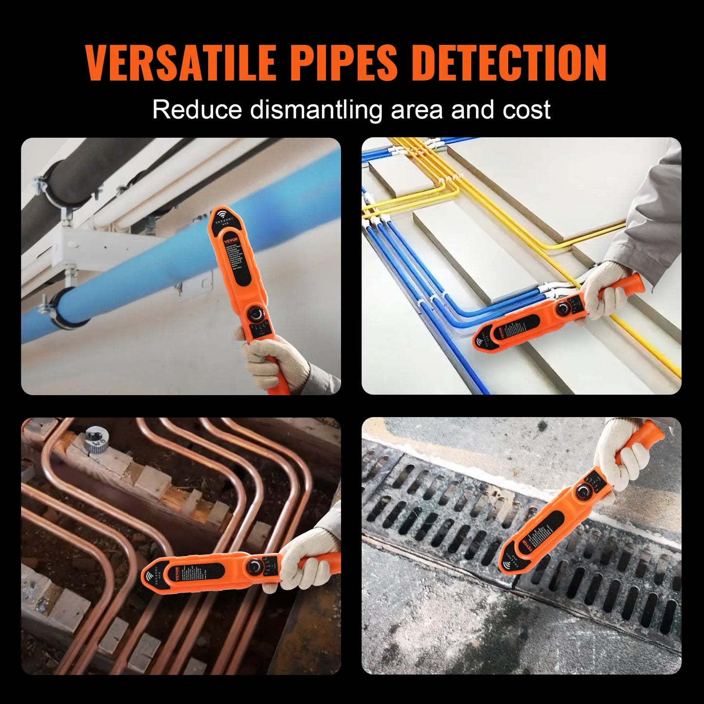 VEVOR Pipe Locator & Blockage Detector