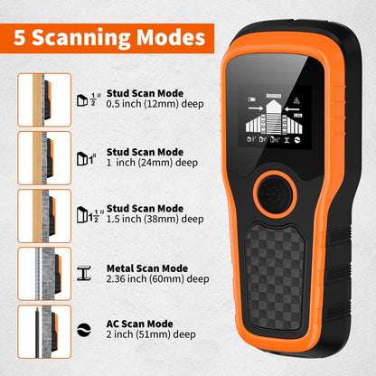 Stud Finder Wall Scanner – 5-Mode HD LCD