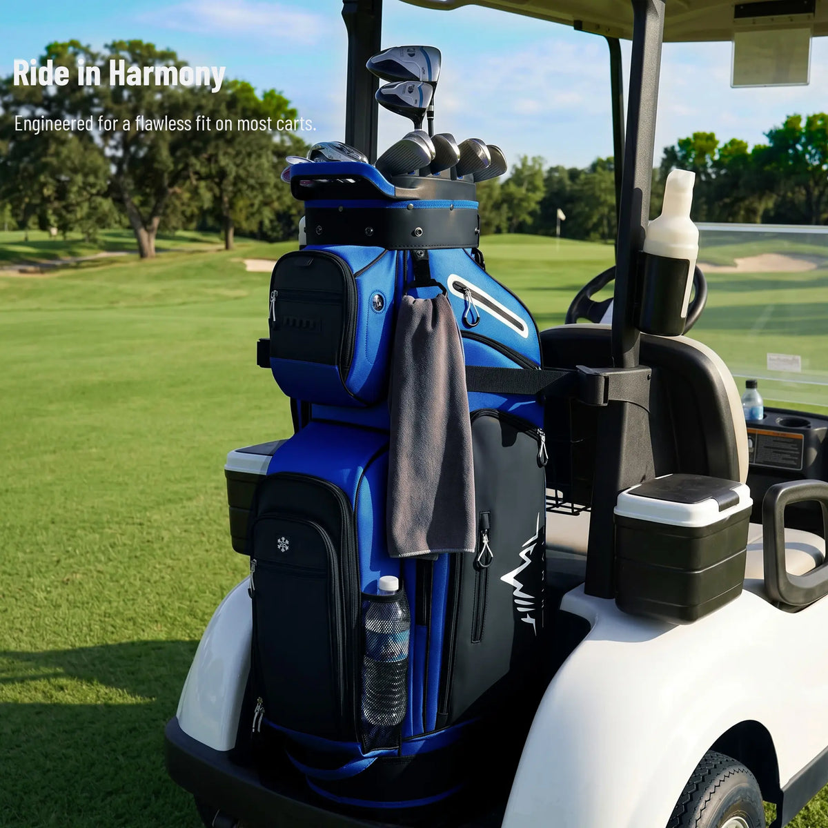 14-Way Golf Cart Bag with Rain Cover