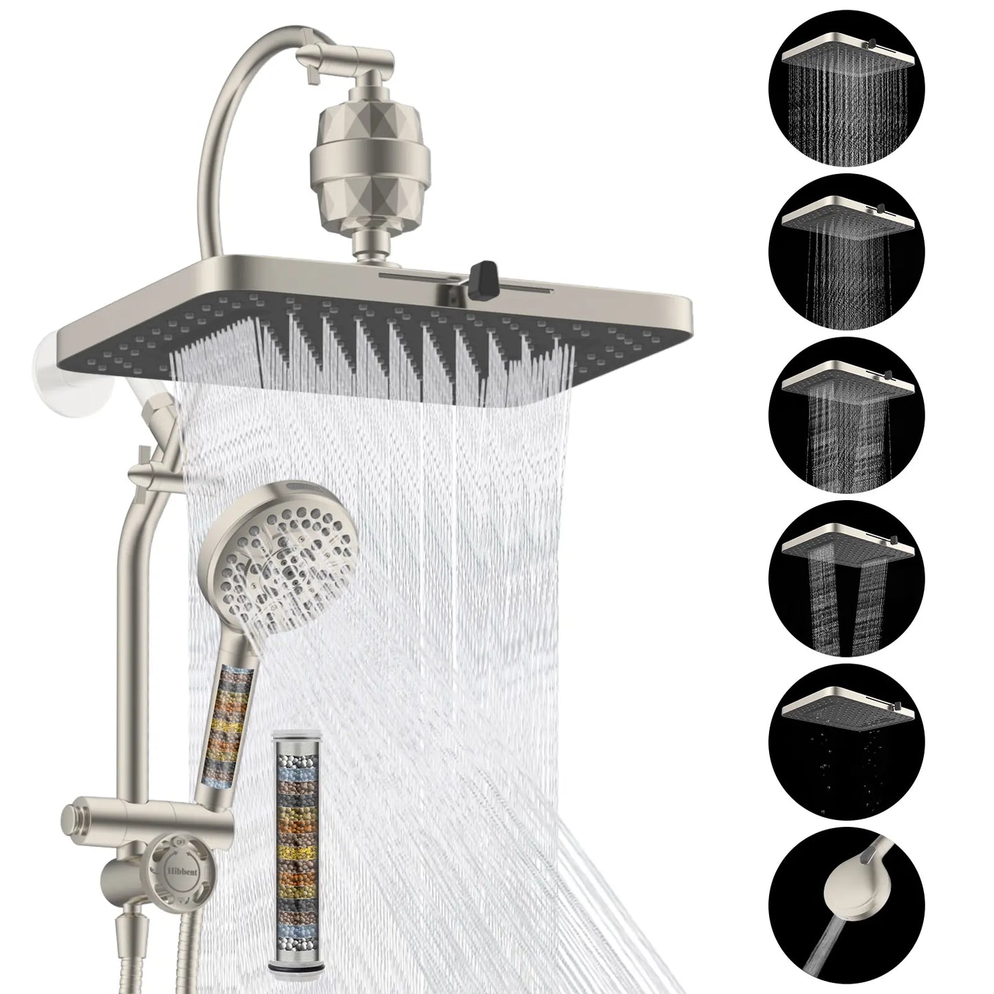 13'' Rainfall Shower Head Combo