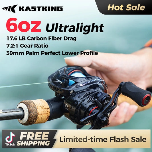 Spartacus II Baitcasting Fishing Reel Combo - Ultralight & Smooth