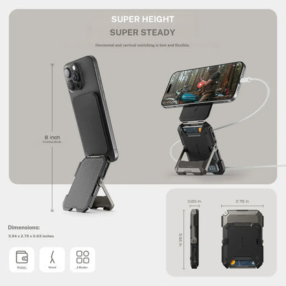 Magnetic Wallet with Stand for iPhone