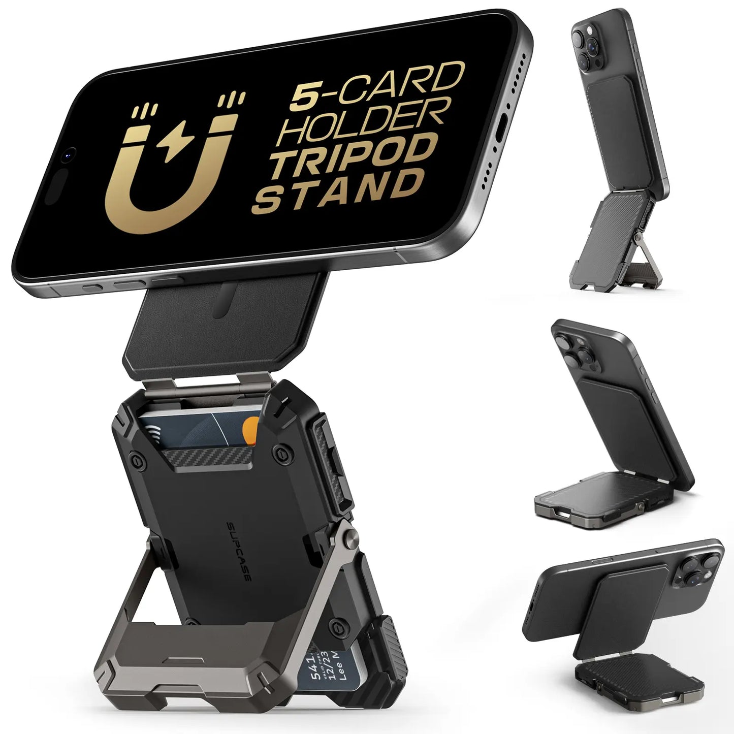Magnetic Wallet with Stand for iPhone