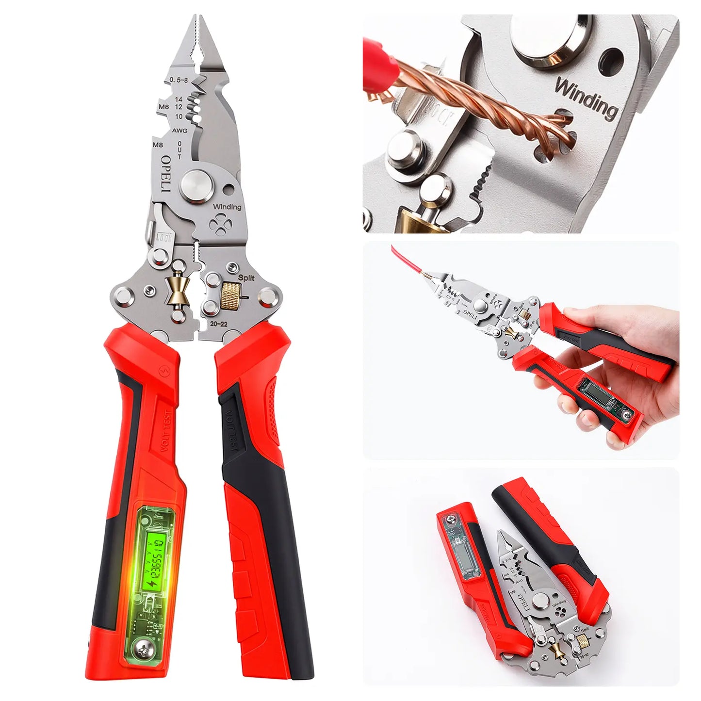 16 in 1 Wire Stripper Twister for Cutting and Pulling Wires,