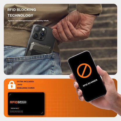 Magnetic Wallet with Stand for iPhone